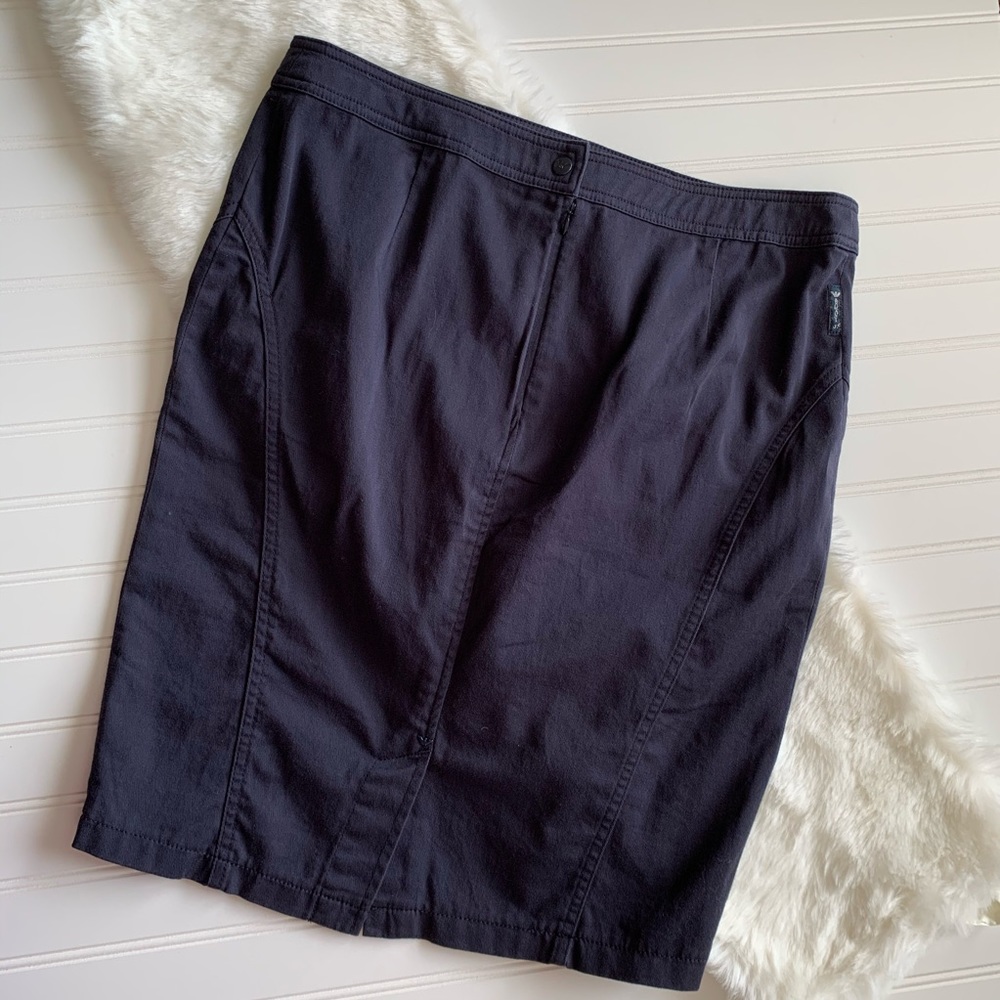 Armani Jeans blue skirt size 10 EUC pencil skirt
